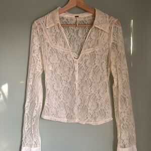 Free people lace blouse